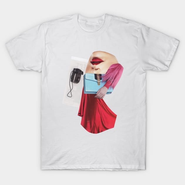 Girl Calling T-Shirt by Luca Mainini